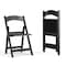 Flash Furniture Black Resin Folding Chair, PK2 2-LE-L-1-BLACK-GG - alternate 1